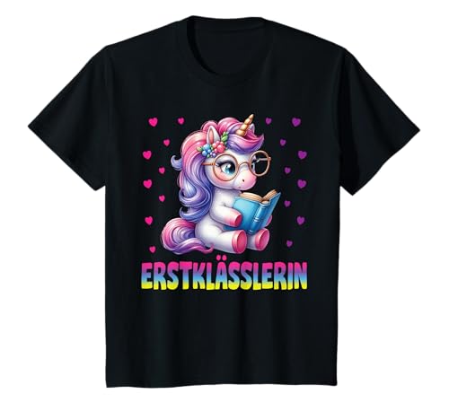 Einschulung Mädchen Schulkind Schule Erstklässler Einhorn T-Shirt von Geschenk Schule Schultüte Kinder - Kita Abschied