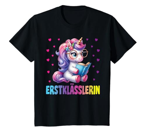 Einschulung Mädchen Schulkind Schule Erstklässler Einhorn T-Shirt von Geschenk Schule Schultüte Kinder - Kita Abschied