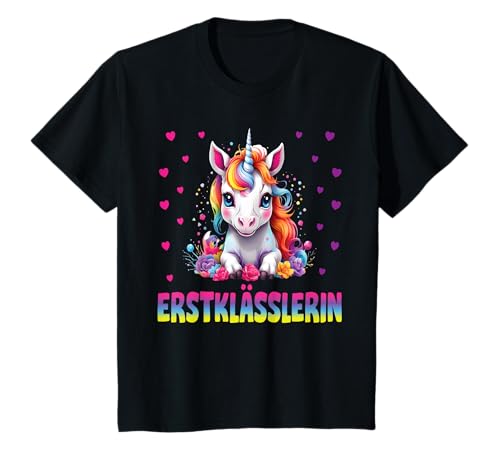 Einschulung Mädchen Schulkind Schule Erstklässler Einhorn T-Shirt von Geschenk Schule Schultüte Kinder - Kita Abschied