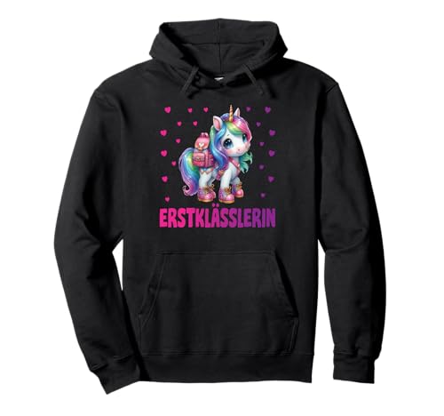 Einschulung Schulkind Schule Erstklässler Mädchen Einhorn Pullover Hoodie Einschulung Schulkind Schule Erstklässler Mädchen Einhorn Pullover Hoodie von Geschenk Schule Schultüte Kinder - Kita Abschied