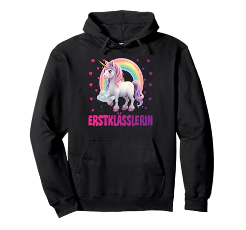 Einschulung Schulkind Schule Erstklässler Mädchen Einhorn Pullover Hoodie Einschulung Schulkind Schule Erstklässler Mädchen Einhorn Pullover Hoodie von Geschenk Schule Schultüte Kinder - Kita Abschied