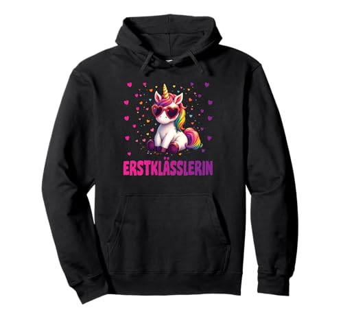 Einschulung Schulkind Schule Erstklässler Mädchen Einhorn Pullover Hoodie Einschulung Schulkind Schule Erstklässler Mädchen Einhorn Pullover Hoodie von Geschenk Schule Schultüte Kinder - Kita Abschied