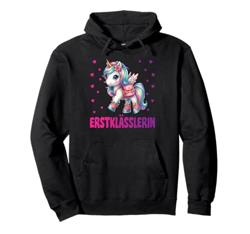Einschulung Schulkind Schule Erstklässler Mädchen Einhorn Pullover Hoodie Einschulung Schulkind Schule Erstklässler Mädchen Einhorn Pullover Hoodie von Geschenk Schule Schultüte Kinder - Kita Abschied