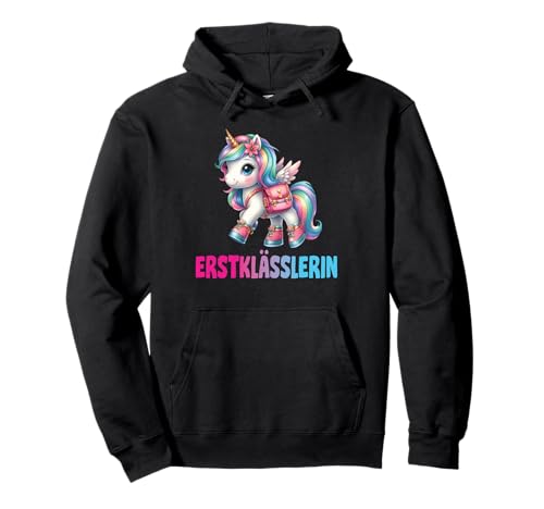 Einschulung Schulkind Schule Erstklässler Mädchen Einhorn Pullover Hoodie Einschulung Schulkind Schule Erstklässler Mädchen Einhorn Pullover Hoodie von Geschenk Schule Schultüte Kinder - Kita Abschied
