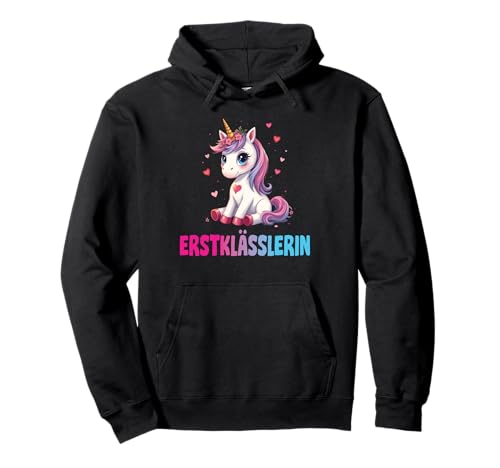 Einschulung Schulkind Schule Erstklässler Mädchen Einhorn Pullover Hoodie Einschulung Schulkind Schule Erstklässler Mädchen Einhorn Pullover Hoodie von Geschenk Schule Schultüte Kinder - Kita Abschied