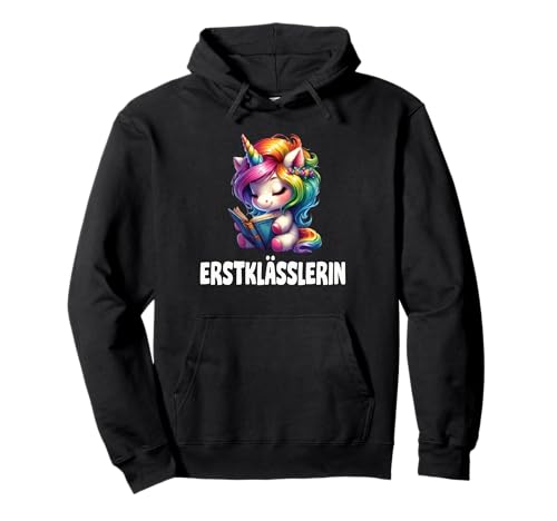 Einschulung Schulkind Schule Erstklässler Mädchen Einhorn Pullover Hoodie Einschulung Schulkind Schule Erstklässler Mädchen Einhorn Pullover Hoodie von Geschenk Schule Schultüte Kinder - Kita Abschied