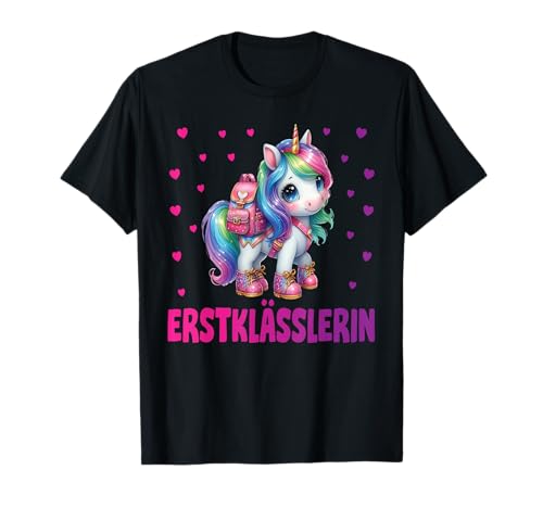 Einschulung Schulkind Schule Erstklässler Mädchen Einhorn T-Shirt Einschulung Schulkind Schule Erstklässler Mädchen Einhorn T-Shirt von Geschenk Schule Schultüte Kinder - Kita Abschied
