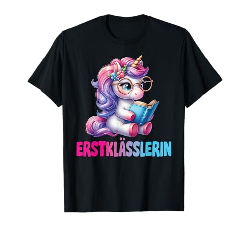 Einschulung Schulkind Schule Erstklässler Mädchen Einhorn T-Shirt Einschulung Schulkind Schule Erstklässler Mädchen Einhorn T-Shirt von Geschenk Schule Schultüte Kinder - Kita Abschied