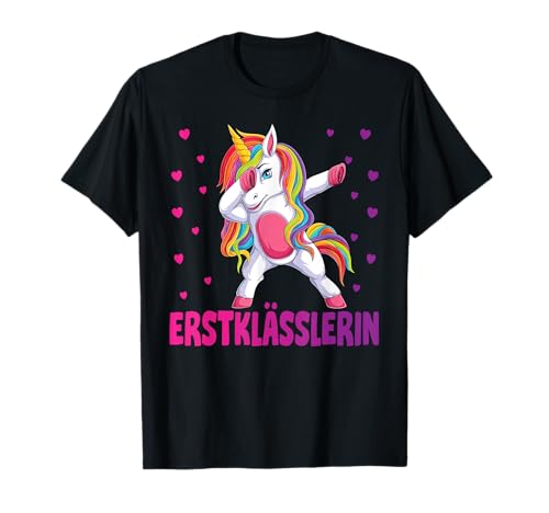 Einschulung Schulkind Schule Erstklässler Mädchen Einhorn T-Shirt Einschulung Schulkind Schule Erstklässler Mädchen Einhorn T-Shirt von Geschenk Schule Schultüte Kinder - Kita Abschied