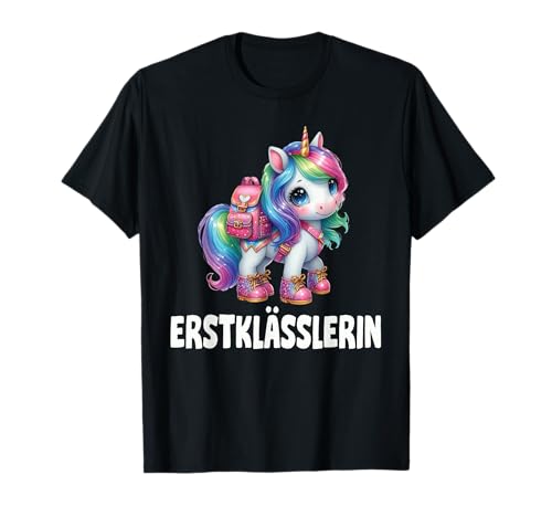 Einschulung Schulkind Schule Erstklässler Mädchen Einhorn T-Shirt Einschulung Schulkind Schule Erstklässler Mädchen Einhorn T-Shirt von Geschenk Schule Schultüte Kinder - Kita Abschied
