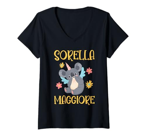 Damen Ältere Schwester Big Sis T-Shirt mit V-Ausschnitt Damen Ältere Schwester Big Sis T-Shirt mit V-Ausschnitt von Geschenk der großen Schwester Schwester