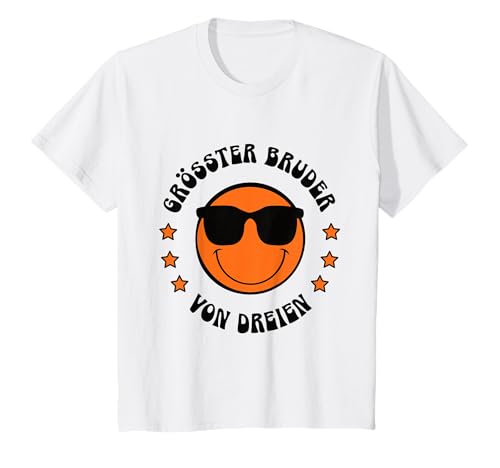 Grösster Bruder Geschwister Outfit Jungen Partnerlook Jungs T-Shirt von Geschenk für 3 Brüder Geschenkidee Geschwister