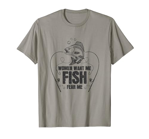 Women Want Me, Fish Fear Me | Lustiges Angler Frauenheld T-Shirt Women Want Me, Fish Fear Me | Lustiges Angler Frauenheld T-Shirt von Geschenk für Angler und Frauenliebhaber hübscher