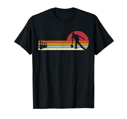 DIMMERCH Bowling Sonnenuntergang Sunset Bowlingkugel Bowler T-Shirt für Herren in Schwarz, Größe S, Retro-Design mit Crew-Ausschnitt und Halbarm-Ärmeln DIMMERCH Bowling Sonnenuntergang Sunset Bowlingkugel Bowler T-Shirt für Herren in Schwarz, Größe S, Retro-Design mit Crew-Ausschnitt und Halbarm-Ärmeln von Geschenk für Bowling Bowlen Bowler by DIMMERCH