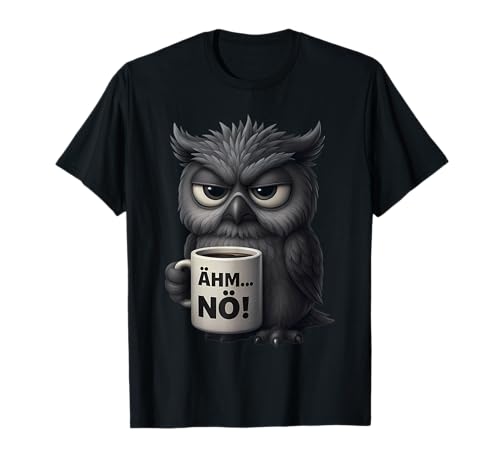 Ähm Nö Eulen Geschenk Herren Damen Lustiges Eule T-Shirt Ähm Nö Eulen Geschenk Herren Damen Lustiges Eule T-Shirt von Geschenk für Eulenliebhaber Eulen Geschenk Frauen