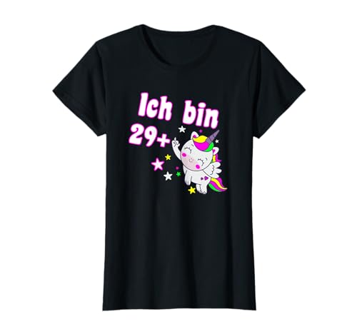 30 Geburtstag Frauen 29+ Mittelfinger Einhorn lustig T-Shirt 30 Geburtstag Frauen 29+ Mittelfinger Einhorn lustig T-Shirt von Geschenk für Frauen 30 Geburtstag lustige Ideen