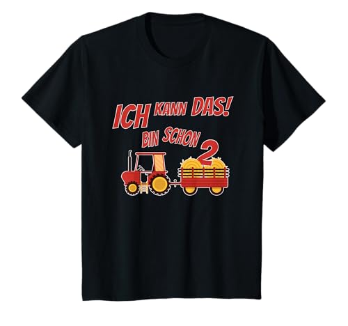 Kinder Ich Kann Das! Ich Bin Schon 2 Jahre alt! Traktor T-Shirt Kinder Ich Kann Das! Ich Bin Schon 2 Jahre alt! Traktor T-Shirt von Geschenk für Geburtstagskind das Traktoren liebt