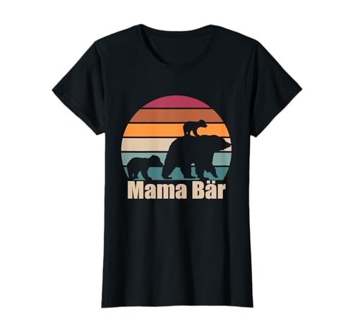 Mama Bär von 2 Kindern Muttertag Zweifach Mama hoch 2 T-Shirt Mama Bär von 2 Kindern Muttertag Zweifach Mama hoch 2 T-Shirt von Geschenk für Mama Bär von zwei Kindern