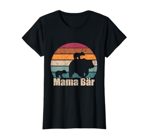 Mama Bär Zwillinge Muttertag Retro Mutter von Zwillingen T-Shirt Mama Bär Zwillinge Muttertag Retro Mutter von Zwillingen T-Shirt von Geschenk für Mama Bär