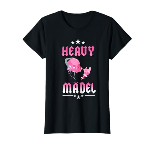 Damen Heavy Mädel Metalfan Rocker Biker Metal Geschenk T-Shirt Damen Heavy Mädel Metalfan Rocker Biker Metal Geschenk T-Shirt von Geschenk für Metal Rock Fans lustiges Designs
