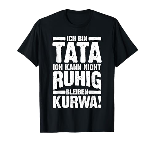 Polnisch Papa Tata Polnisch Kuwa T-Shirt - Geschenk für Polnisch Kuwa & Pole - Herren - Schwarz - S - Klassische Passform - Halbarm - Rundhals - Polyester 100% - Coole Design-Idee - Klassisch - SHIRT von Geschenk für Polnisch Kuwa & Pole