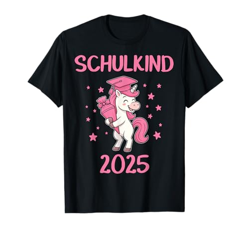 Schule Einschulung Schulkind 2025 Mädchen Schultüte Füllung T-Shirt von Geschenk für Schultüte Co.