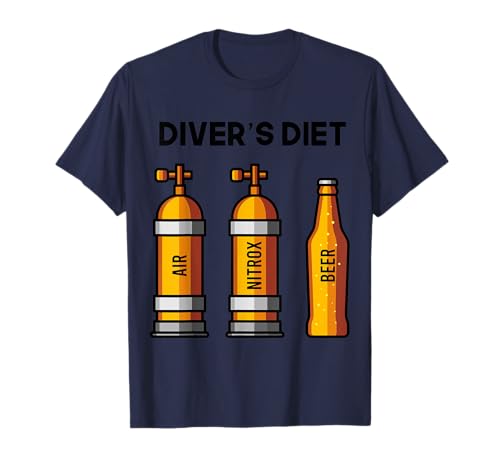 Lustiges Taucher-T-Shirt für Herren, Tauchen, Diät, Bier, Geschenk T-Shirt Lustiges Taucher-T-Shirt für Herren, Tauchen, Diät, Bier, Geschenk T-Shirt von Geschenk für Taucher und Tauchen T-Shirts