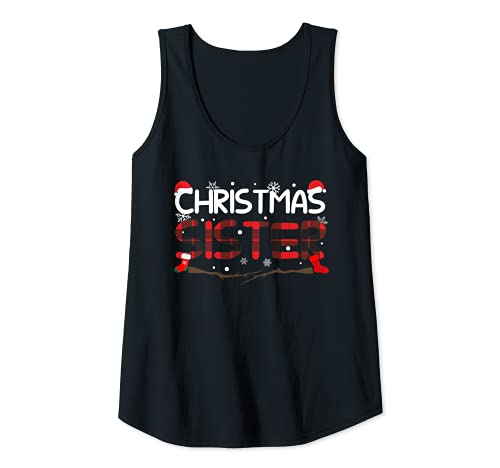 Damen Weihnachtsschwester Santa Hut Weihnachten Tank Top Damen Weihnachtsschwester Santa Hut Weihnachten Tank Top von Geschenk für Weihnachten.