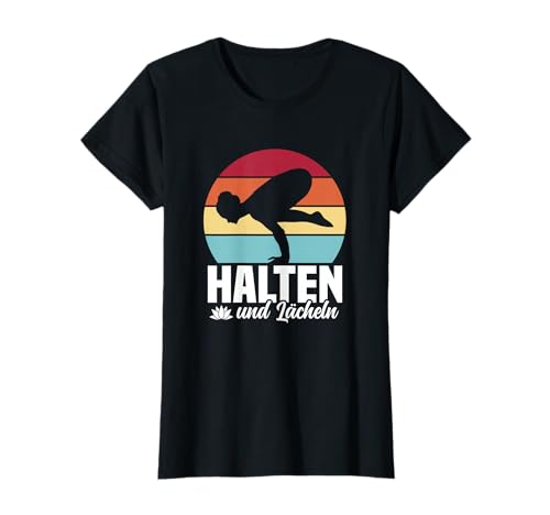 Halten Und Lächeln Yogafan Frauen Yogalehrerin Gadgets Yoga T-Shirt Halten Und Lächeln Yogafan Frauen Yogalehrerin Gadgets Yoga T-Shirt von Geschenk für Yogafan & Gastgeschenk Yoga