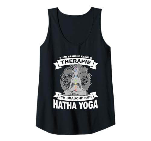 Damen Ich Brauche Nur Hatha Yoga Gadgets Yogis Yogalehrerin Tank Top von Geschenk für Yogis und Hatha Yoga Gadgets