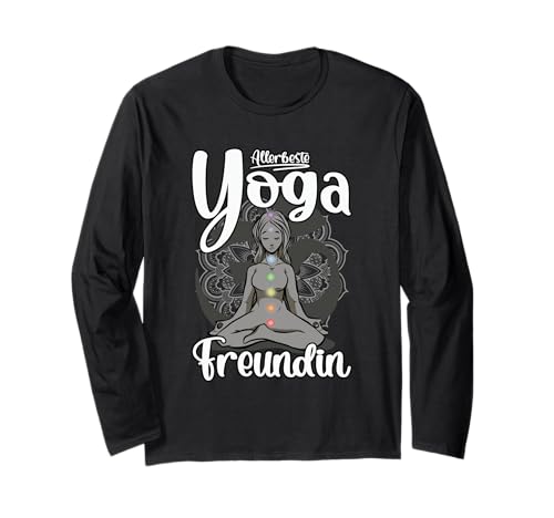 Allerbeste Yoga Freundin Yogaunterricht Frauen Gadgets Yogis Langarmshirt Allerbeste Yoga Freundin Yogaunterricht Frauen Gadgets Yogis Langarmshirt von Geschenk für Yogis und Yoga Gadgets