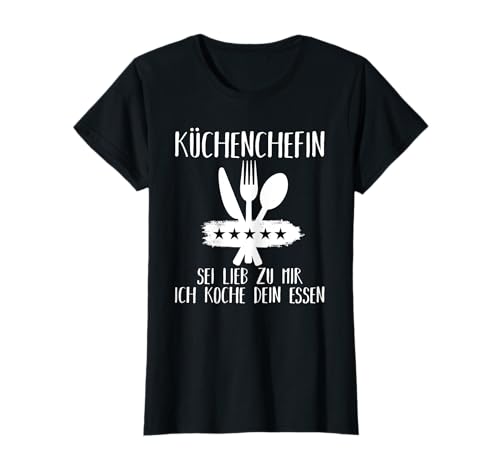 Küchen-Chefin Küche Sprüche Mama Freundin Köchinnen Köchin T-Shirt von Geschenk für eine Küchenchefin