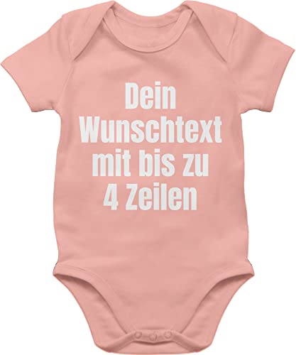 Baby Body Junge Mädchen - Aufdruck selbst gestalten - Wunschtext I Eigener Text I Custom Text - 3/6 Monate - Babyrosa - selber bedruckte bodys personalisierte datum strampler Baby Body Junge Mädchen - Aufdruck selbst gestalten - Wunschtext I Eigener Text I Custom Text - 3/6 Monate - Babyrosa - selber bedruckte bodys personalisierte datum strampler von Geschenk mit Namen personalisiert by Shirtracer