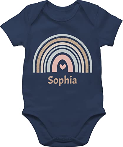 Baby Body Junge Mädchen - Boho - Regenbogen Farbbogen Himmelsbogen Rainbow - 1/3 Monate - Navy Blau - babybody bedrucken lassen name chic stil strampler strampler+mit+namen individuell Baby Body Junge Mädchen - Boho - Regenbogen Farbbogen Himmelsbogen Rainbow - 1/3 Monate - Navy Blau - babybody bedrucken lassen name chic stil strampler strampler+mit+namen individuell von Geschenk mit Namen personalisiert by Shirtracer