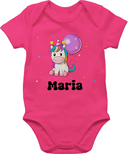 Baby Body Junge Mädchen - Geschenk Einhorn personalisiert I Einhörner I Unicorn I Geburtstag - 3/6 Monate - Fuchsia - unicorns name einhörnern lustig personalisierter personalisiertes Baby Body Junge Mädchen - Geschenk Einhorn personalisiert I Einhörner I Unicorn I Geburtstag - 3/6 Monate - Fuchsia - unicorns name einhörnern lustig personalisierter personalisiertes von Geschenk mit Namen personalisiert by Shirtracer