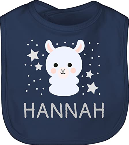 Baby Lätzchen - Lama Bild lustig und Dein Name - Unisize - Navy Blau - für personalisiertes kinderlatz personalisierte geschenke kinder kinderlätze kindergarten latz babylatz laetzchen von Geschenk mit Namen personalisiert by Shirtracer