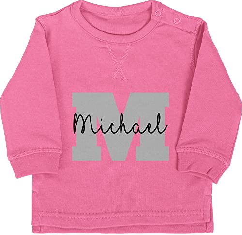 Baby Pullover Jungen Mädchen - Bekleidung kreativ und Anfangsbuchstabe - Anfangsbuchstaben Name - Persönliches Geschenk Personalisiert mit Namen Bedrucken Initialen Personalisierte Custom Buchstabe von Geschenk mit Namen personalisiert by Shirtracer