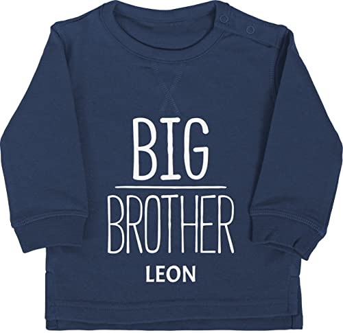 Baby Pullover Jungen Mädchen - Großer Bruder Geschenk Geburt Brüder - 18/24 Monate - Navy Blau - für Geschenke grosser große 2024 von Geschenk mit Namen personalisiert by Shirtracer