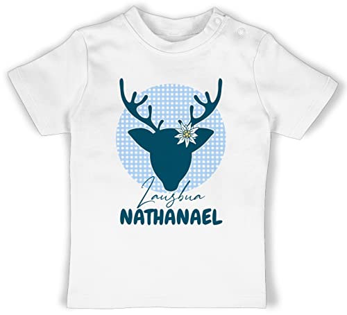 Baby T-Shirt Mädchen Jungen - Kompatibel Oktoberfest - Lausbua Hirsch - 18/24 Monate - Weiß - Trachten Lausbub Shirt Tracht Tshirt Trachten- Shirts Volksfest Tshirts bayrisch t-Shirts Baby T-Shirt Mädchen Jungen - Kompatibel Oktoberfest - Lausbua Hirsch - 18/24 Monate - Weiß - Trachten Lausbub Shirt Tracht Tshirt Trachten- Shirts Volksfest Tshirts bayrisch t-Shirts von Geschenk mit Namen personalisiert by Shirtracer