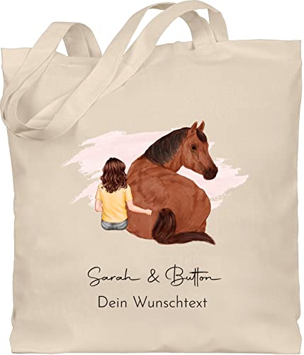 Baumwolltasche - Pferd - Pferdemädchen Namen - Pferde Mädchen Geschenk - Unisize - Naturweiß - horse taschen pferden pferdemotiv jutebeutel pferdetasche pferdeliebhaber zum selber gestalten Baumwolltasche - Pferd - Pferdemädchen Namen - Pferde Mädchen Geschenk - Unisize - Naturweiß - horse taschen pferden pferdemotiv jutebeutel pferdetasche pferdeliebhaber zum selber gestalten von Geschenk mit Namen personalisiert by Shirtracer
