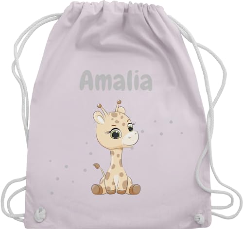 Geschenk mit Namen personalisiert by Shirtracer Turnbeutel Rucksack - Süße Giraffe Giraffen Giraffenbulle Giraffenmotiv - Unisize - Pastell Rosa - wechselbeutel und tasche einer name Geschenk mit Namen personalisiert by Shirtracer Turnbeutel Rucksack - Süße Giraffe Giraffen Giraffenbulle Giraffenmotiv - Unisize - Pastell Rosa - wechselbeutel und tasche einer name von Geschenk mit Namen personalisiert by Shirtracer