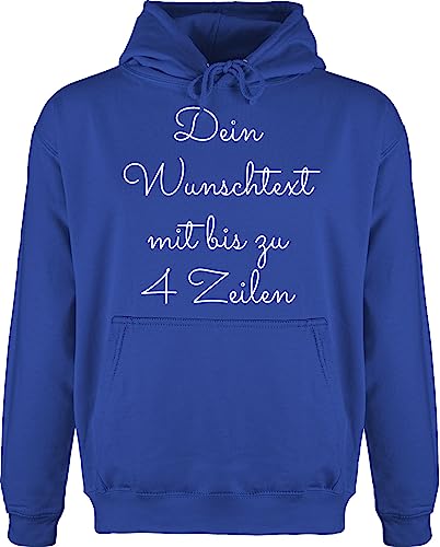 Hoodie Herren Pullover Männer - Aufdruck selbst gestalten - Wunschtext I Geschenk personalisiert - XS - Royalblau - drucken Lassen personalisierte Bedrucken Pulli 4 zeilen beschriften Hoodies Hoodie Herren Pullover Männer - Aufdruck selbst gestalten - Wunschtext I Geschenk personalisiert - XS - Royalblau - drucken Lassen personalisierte Bedrucken Pulli 4 zeilen beschriften Hoodies von Geschenk mit Namen personalisiert by Shirtracer