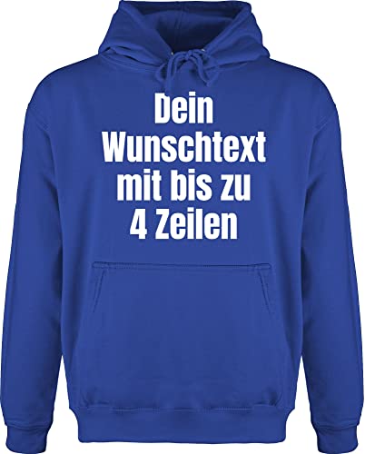 Hoodie Herren Pullover Männer - Aufdruck selbst gestalten - Wunschtext I Eigener Text I Custom Text - XL - Royalblau - drucken Lassen personalisierte Datum Pulli Bedrucken 4 zeilen designen Hoodies Hoodie Herren Pullover Männer - Aufdruck selbst gestalten - Wunschtext I Eigener Text I Custom Text - XL - Royalblau - drucken Lassen personalisierte Datum Pulli Bedrucken 4 zeilen designen Hoodies von Geschenk mit Namen personalisiert by Shirtracer