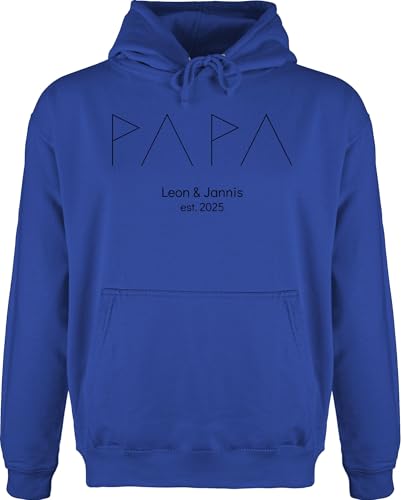 Hoodie Herren Pullover Männer - Papa Geschenk mit Namen Kinder I Vatertagsgeschenk Papi Geschenk Vater Geburtstag Geschenke werdender Vater Geschenke Papi - XL - Royalblau - personalisierter Hoodie Herren Pullover Männer - Papa Geschenk mit Namen Kinder I Vatertagsgeschenk Papi Geschenk Vater Geburtstag Geschenke werdender Vater Geschenke Papi - XL - Royalblau - personalisierter von Geschenk mit Namen personalisiert by Shirtracer