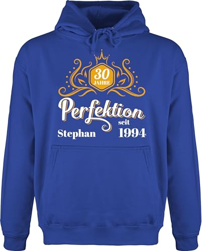 Hoodie Herren Pullover Männer - 30. Geburtstag - 30 Jahre Perfektion seit 1994 Legende - L - Royalblau - dreißig 30.geburtstag zum name geschenke für geb von Geschenk mit Namen personalisiert by Shirtracer