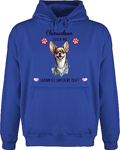 Hoodie Herren Pullover Männer - Hunde - Chihuahua - Geschenk Hundebesitzern - S - Royalblau - hundespruch personalisierter Hundebesitzer Hund Hunden hundemotiv hundemotiven hundemotive Hunde. und von Geschenk mit Namen personalisiert by Shirtracer