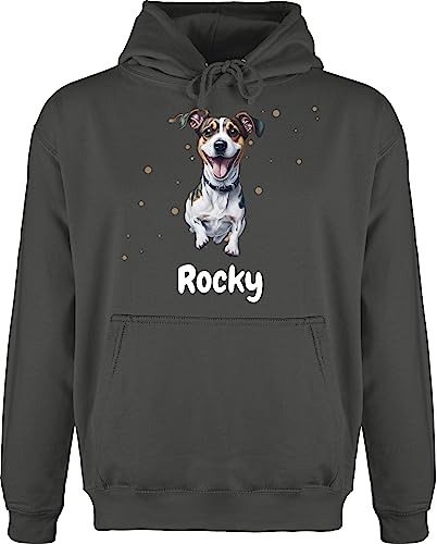 Hoodie Herren Pullover Männer - Hunde - Jack Russel Terrier - Hundebesitzern Geschenk - XL - Anthrazit - Hund Name hundemotiv Hundebesitzer personalisierte Hunden personalisierter hundemotive von Geschenk mit Namen personalisiert by Shirtracer