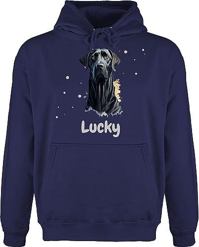 Hoodie Herren Pullover Männer - Hunde - Labrador - Hundebesitzern Geschenk - L - Navy Blau - Hund Name und hundemotiv personalisierte Hundebesitzer Hunden personalisierter hundespruch Hoodies von Geschenk mit Namen personalisiert by Shirtracer