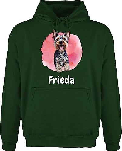 Hoodie Herren Pullover Männer - Hunde - Yorkshire Terrier - Hundebesitzern Geschenk - XL - Dunkelgrün - Hund personalisierter personalisierte Geschenke Hundebesitzer Name eigenem Hunden von Geschenk mit Namen personalisiert by Shirtracer