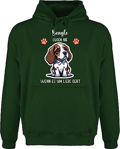 Hoodie Herren Pullover Männer - Hunde - Beagle - Geschenk Hundebesitzern - XL - Dunkelgrün - Hund Hundebesitzer Name personalisierte hundemotiv eigenem Geschenke personalisierter hundemotiven von Geschenk mit Namen personalisiert by Shirtracer